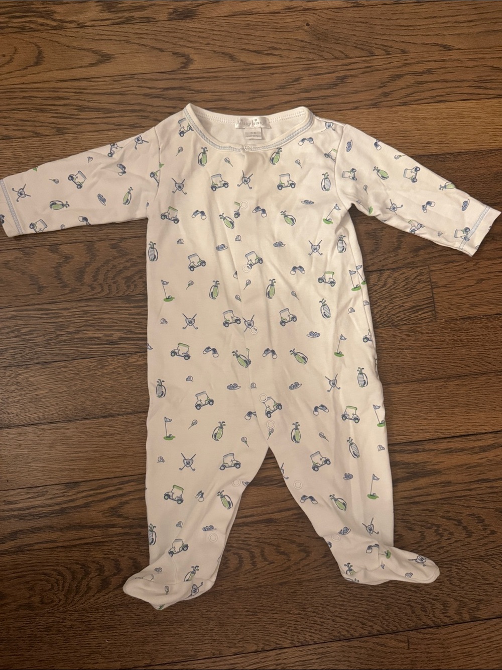 Kissy Kissy Golf print onesie 3 months